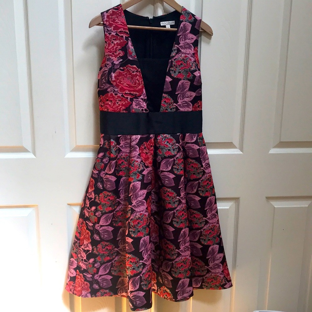 Eva Mendes New York & co holiday floral Dress